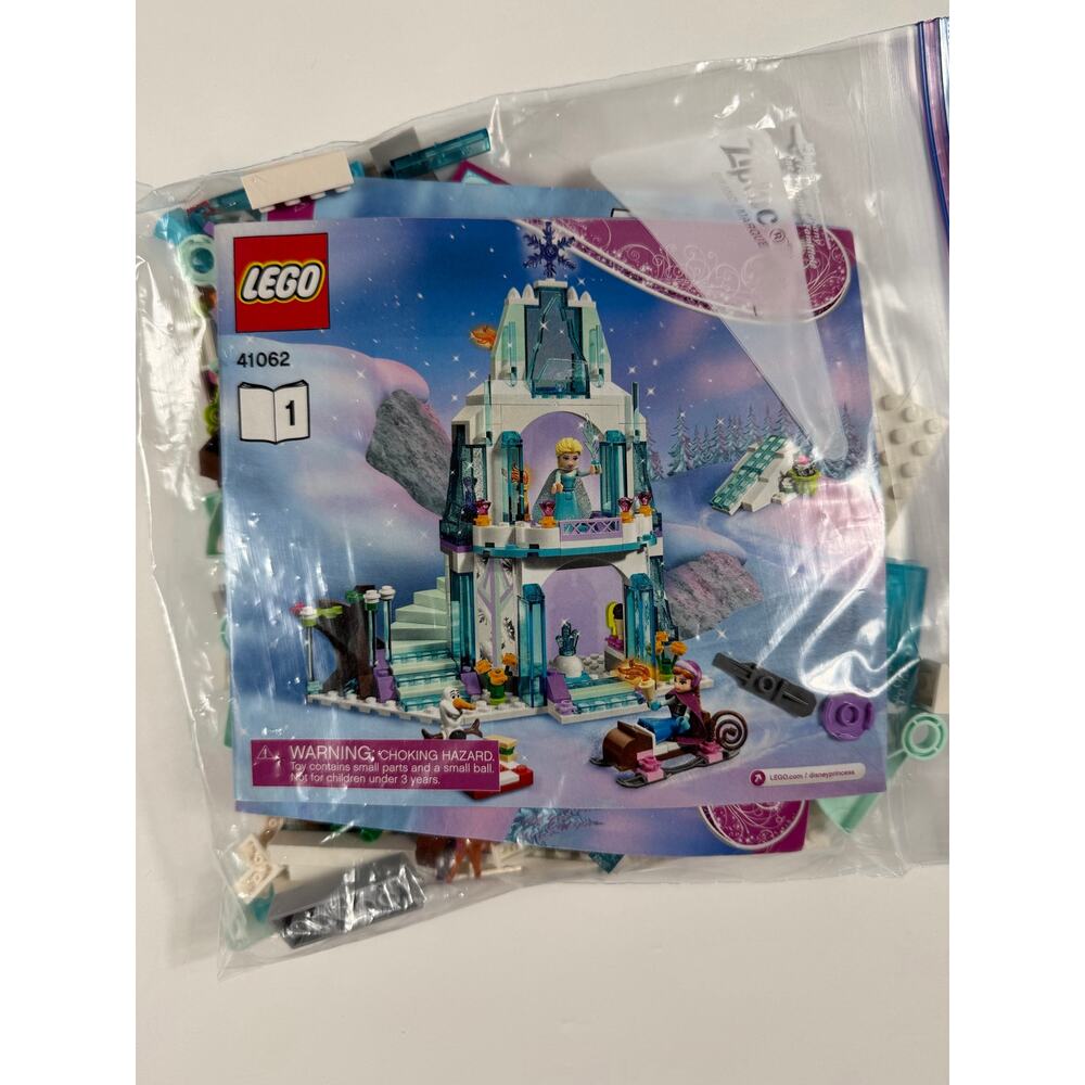 LEGO Disney Princess 41062 Elsa’s Sparkling Ice Castle Complete 292-Piece Set - Picture 3 of 4